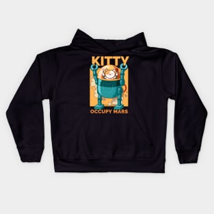 Kitty Occupy Mars Kids Hoodie